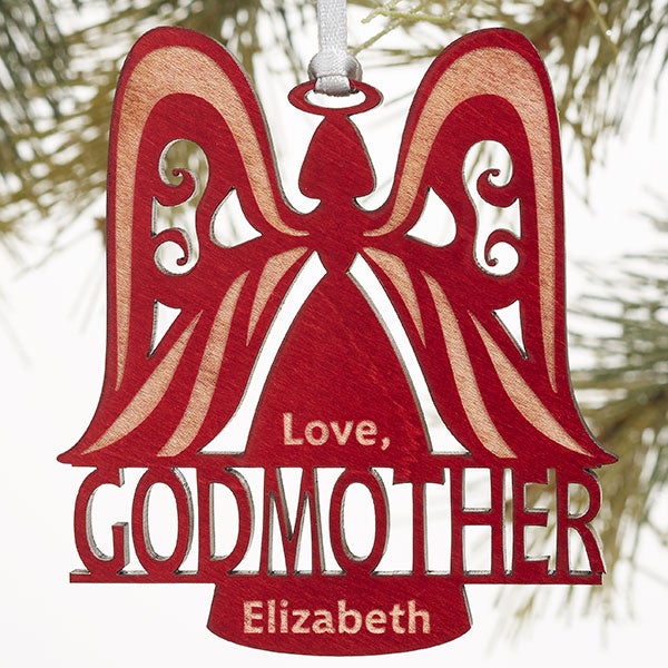 Personalized Christmas Ornaments - Godparent Angel - 12480