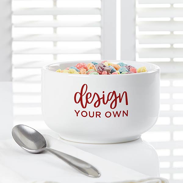 Design Your Own Personalized Cereal Bowls - 12529