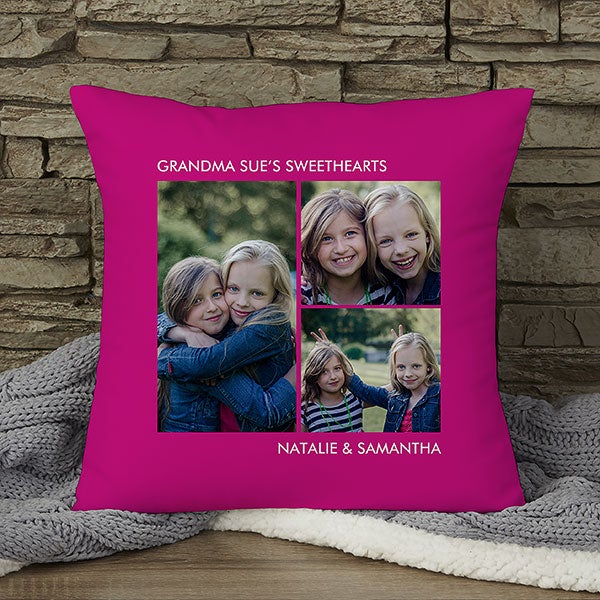 Personalized Photo Throw Pillows - 12552