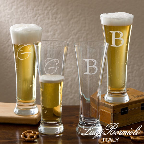 Personalized Pilsner Glass Set - Luigi Bormioli Sparkx - 12555