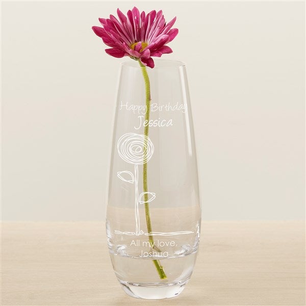 Personalized Bud Vases - Birthday Blooms - 12585
