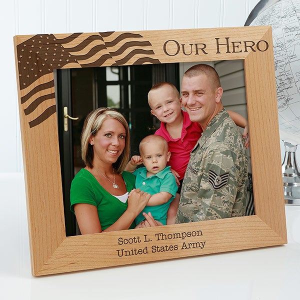 Military Hero Personalized Picture Frame - 12608