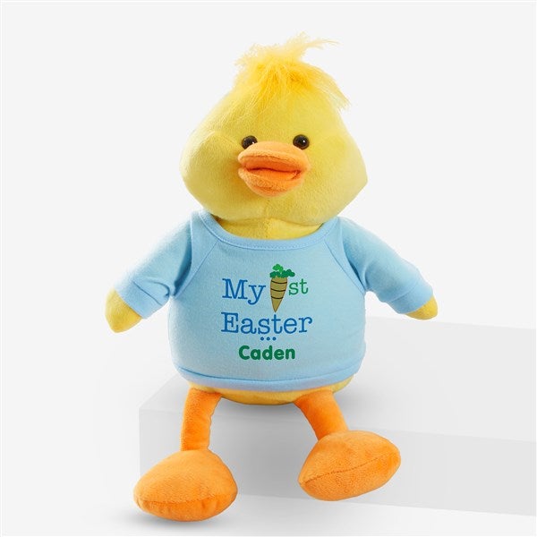 Personalized Stuffed Easter Duck - My First Easter - 12709