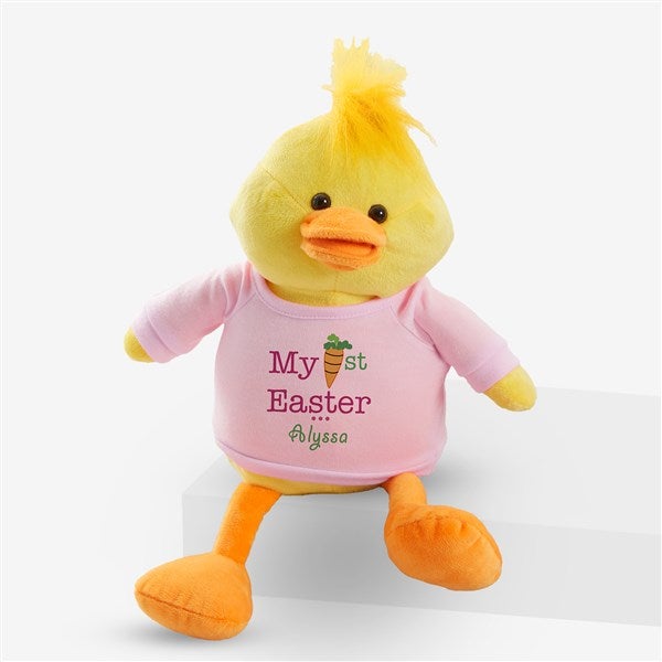 Personalized Stuffed Easter Duck - My First Easter - 12709