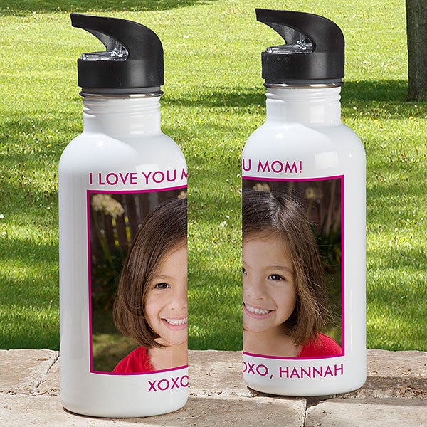 Personalized Water Bottle With Straw Lid, Custom Engraved Water Bottle,  Gifts for Her, Him, Birthday Gifts for Mom, Sports Drink Bottle 
