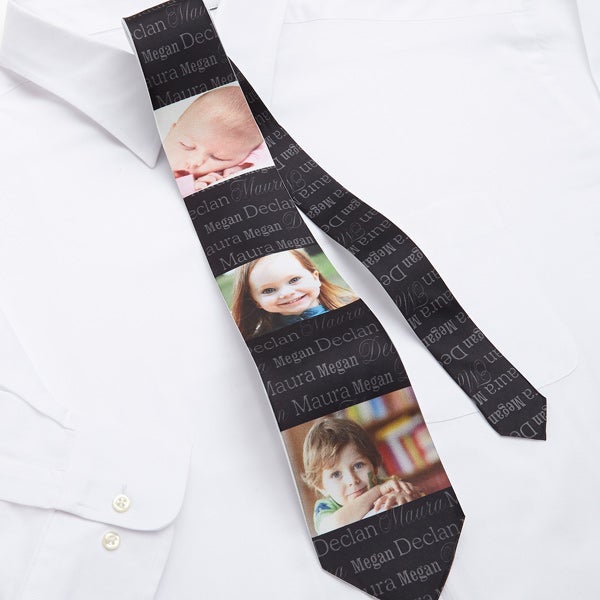 Personalized Men's Photo Ties Name Your Photos