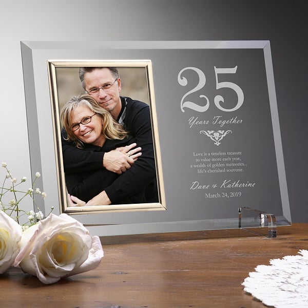 engraved anniversary picture frames