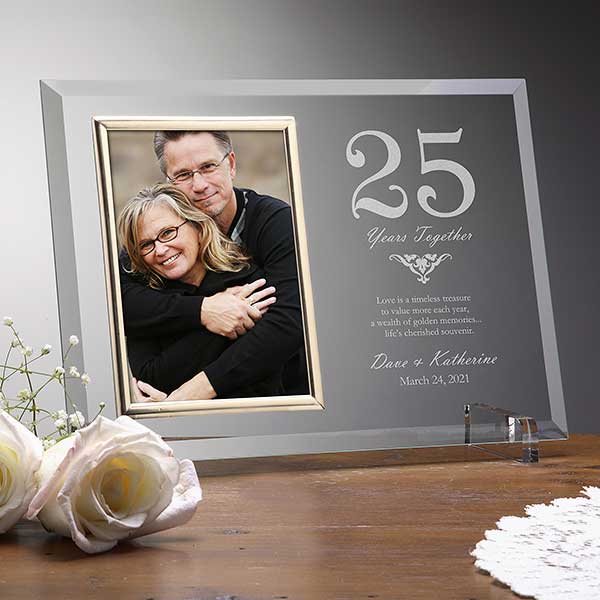 Engraved Anniversary Picture Frames Years Together