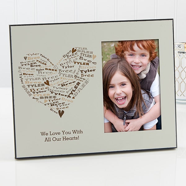 Personalized Picture Frames Her Heart of Love