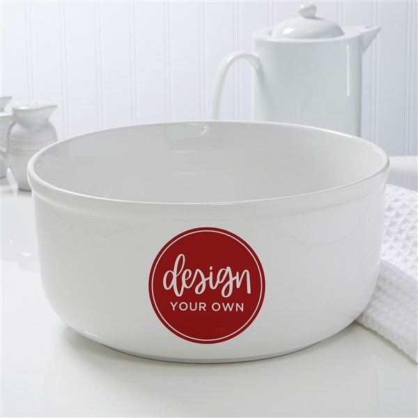 Design Your Own Personalized Serving Bowl - 12898