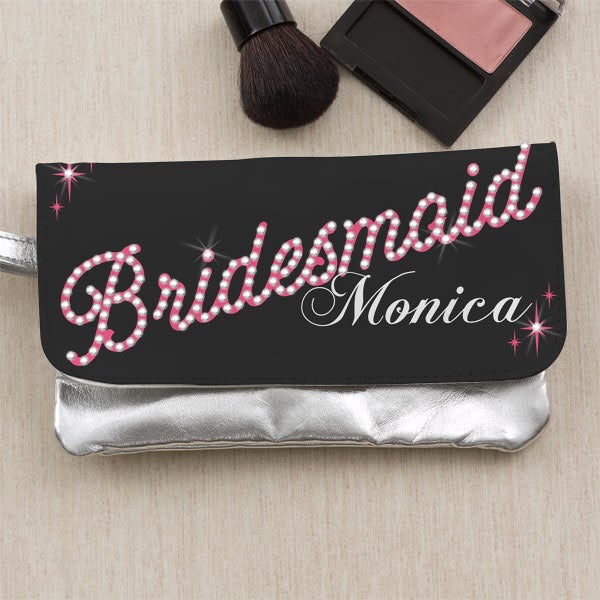 12917 Bridal Party Personalized Rhinestone Wristlet