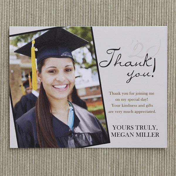 Thank You Card Template For Graduation