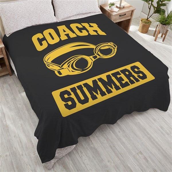 Personalized Blankets for Sports Coaches - 12974