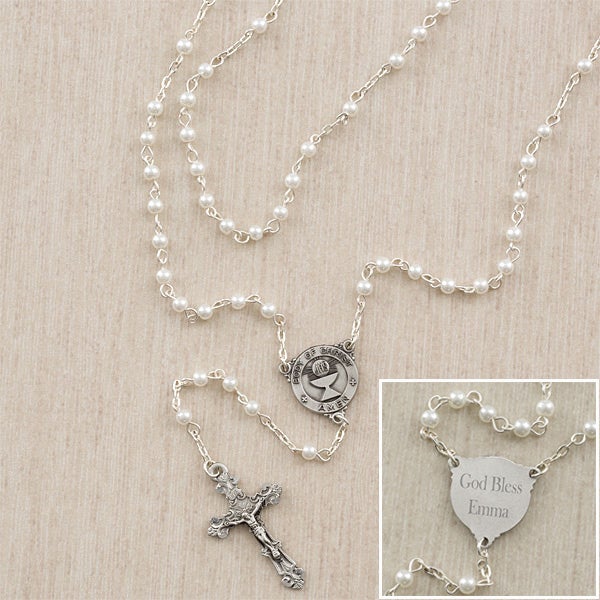 Personalized First Communion Rosary for