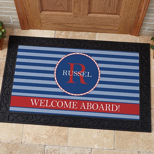 Personalized Doormat Nautical Design For The Home