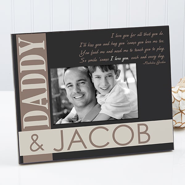 Personalized Father Son Picture Frames I Love You Every Day Personalized Father Son Picture Frames I Love You Every Day