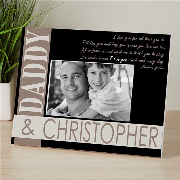 Personalized Father & Son Picture Frames - I Love You Every Day - 13055