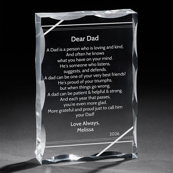 Personalized Poem Keepsake Gifts for Dad - 13060