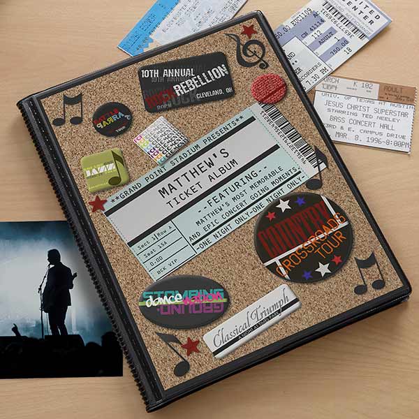 Personalized Concert Ticket Albums My Concerts