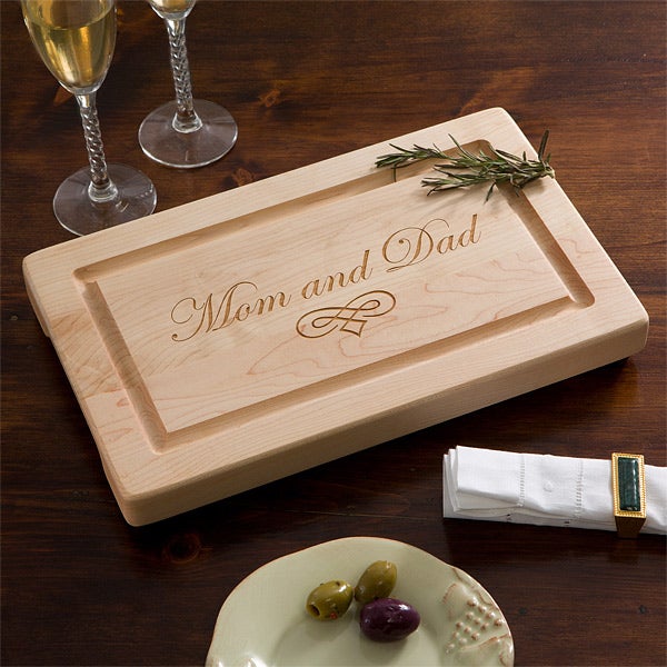 Personalized Cutting Boards - 13&quot; Maple with Monogram - 13071D