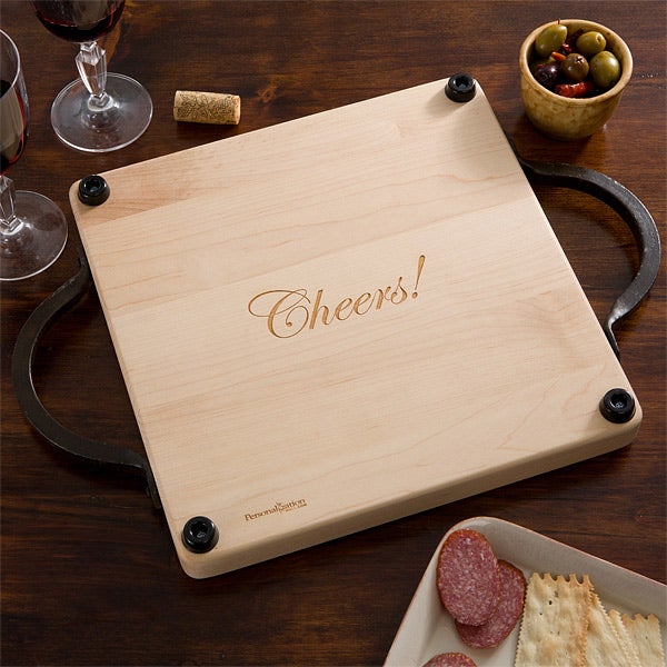 Personalized Square Cutting Boards Maple