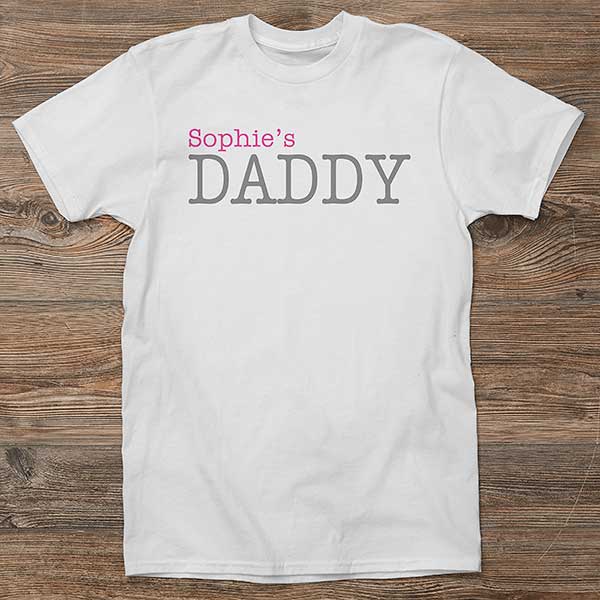 Personalised Kid's Names Call Me Daddy T-Shirt Father's Day Gift Son Daughter 