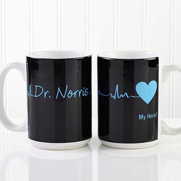 Personalized Doctor Coffee Mugs - Heart of Caring - 13099