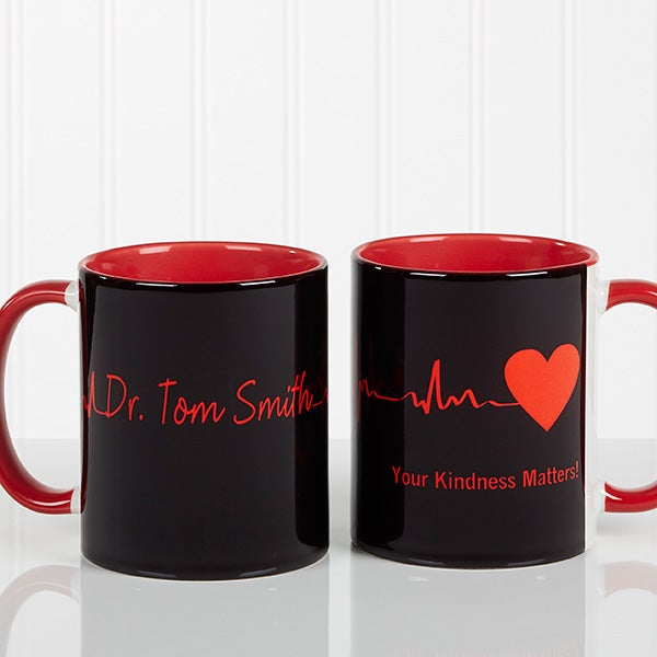 Personalized Doctor Coffee Mugs - Heart of Caring - 13099