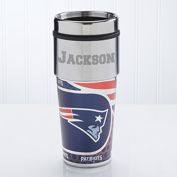 NFL New England Patriots Personalized Travel Mug