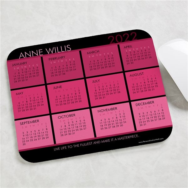 Calendar Mouse Pad