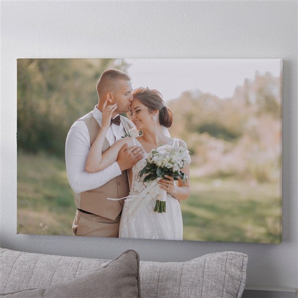 Custom Photo Canvas Print - Wedding Memories - 1316