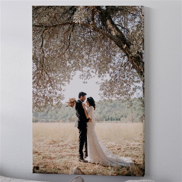 Custom Photo Canvas Print - Wedding Memories - 16 x 20