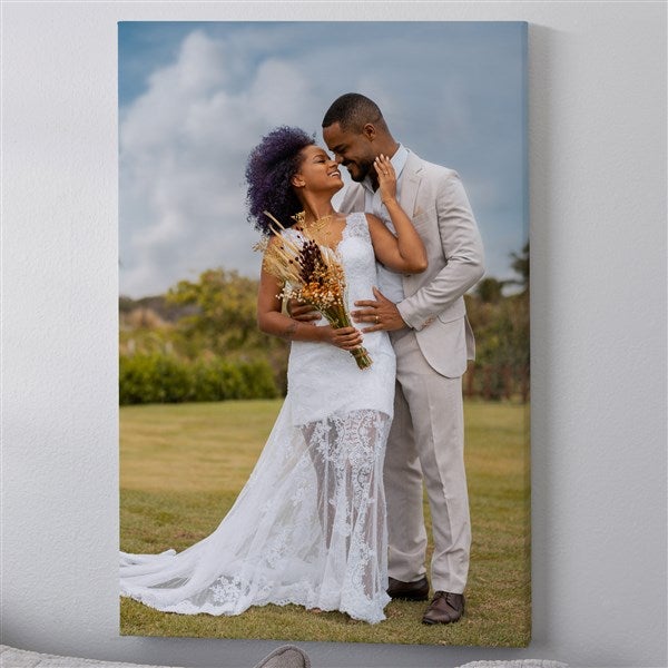 Custom Photo Canvas Print - Wedding Memories - 1316