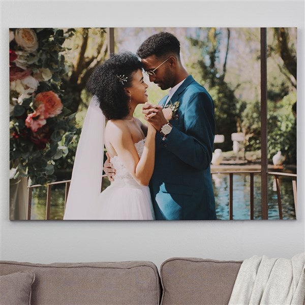 Custom Photo Canvas Print - Wedding Memories - 1316