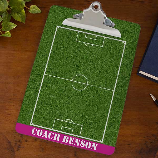 Personalized Sports Coach Dry Erase Clipboards