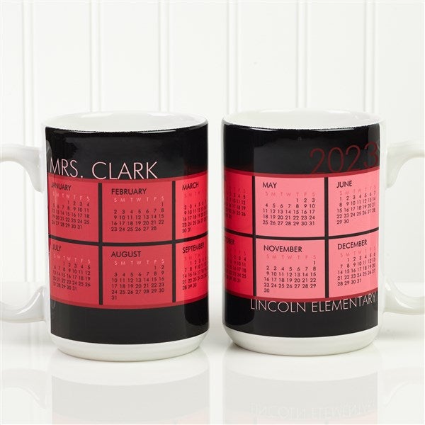 Personalized Calendar Coffee Mug - It's A Date - 13164