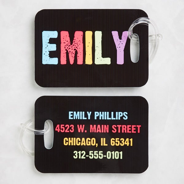 kids luggage tags