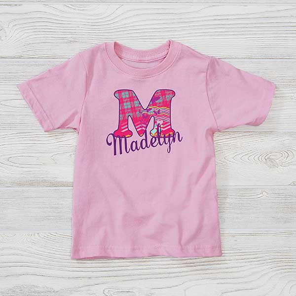 I IS FOR PERSONALISED ANY NAME BABY TODDLER T SHIRT BOY GIRLS NOVELTY GIFT FUNNY