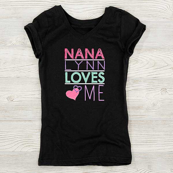 Personalized Toddler TShirt Somebody Loves Me