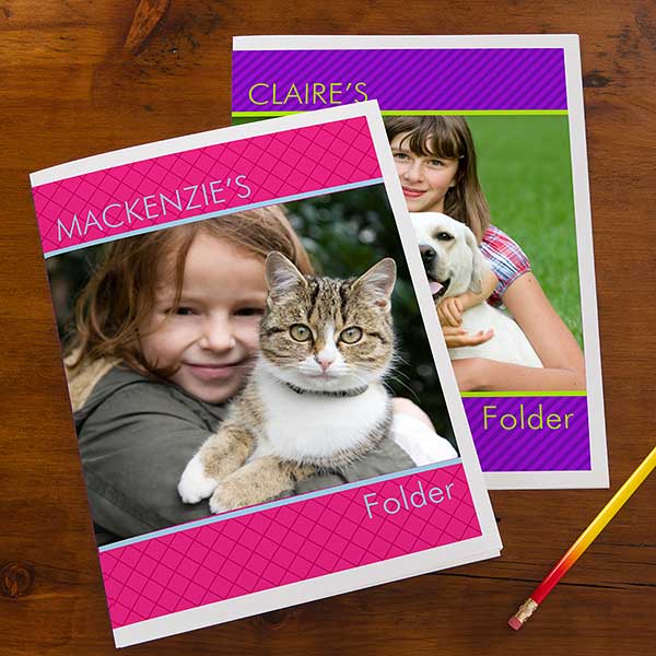 Photo Personalized School Folders - 13247