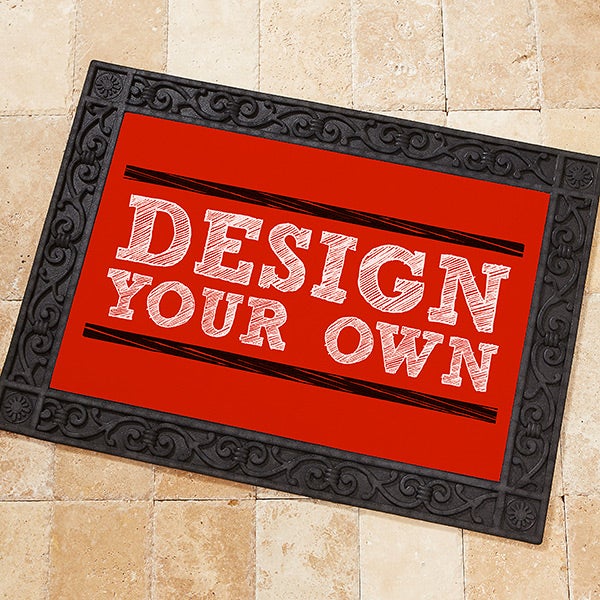 Design Your Own Custom Doormats Red Design Your Own
