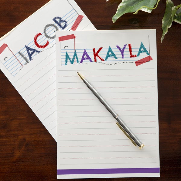 Torn Name Personalized Notepad