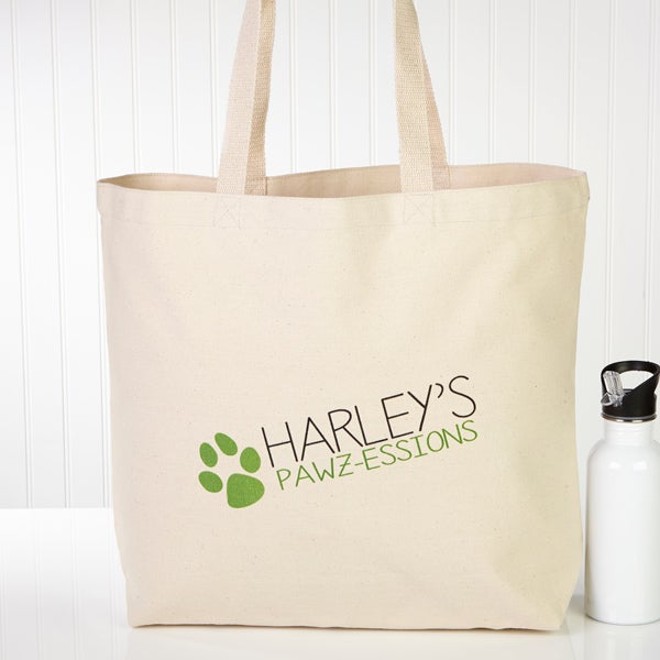 Personalized Dog Tote Bags My Pawz Essions Personalized Dog Tote Bags My Pawz Essions 13339