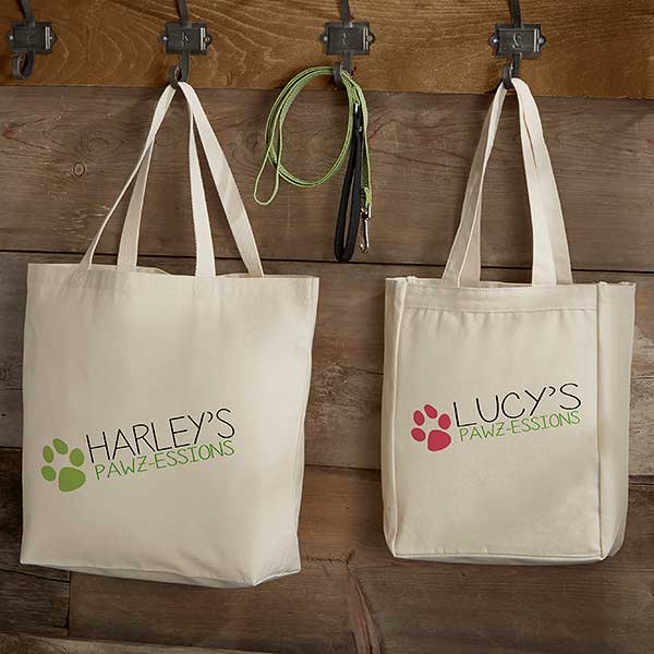 personalized dog bag