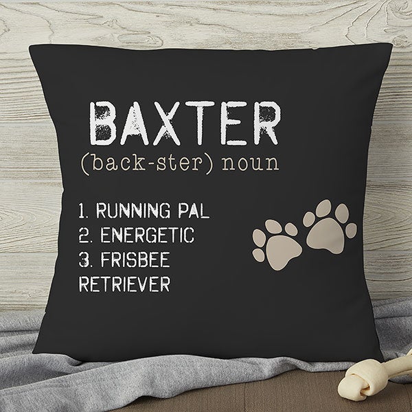 Personalized Dog Throw Pillow - Definition of My Dog - 13342