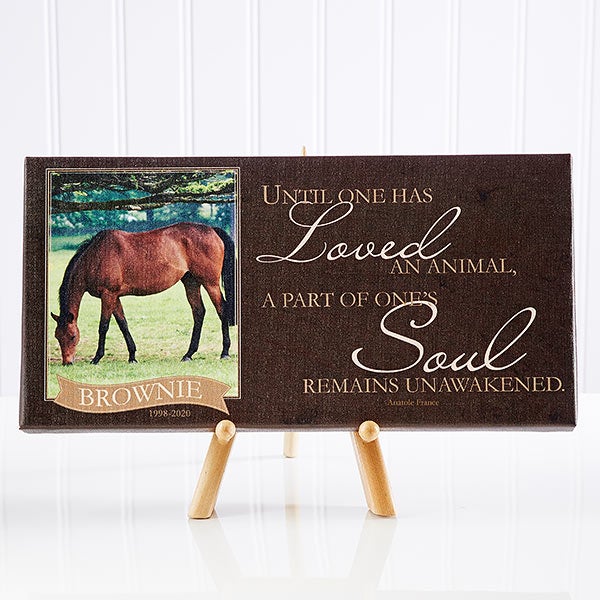 Personalized Pet Memorial Photo Canvas Print - 13350