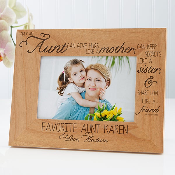 Personalized Aunt Gift, Aunt Picture Frame, Best Aunt Ever Gifts