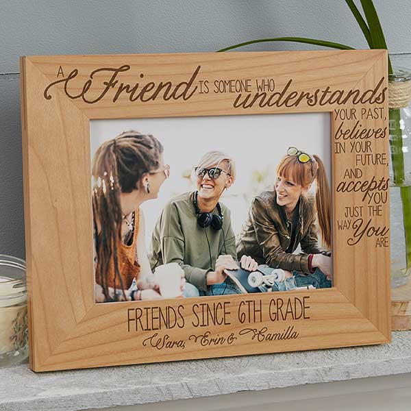 Personalised Handmade Me And My Big Sister Wooden Photo Frame Gift