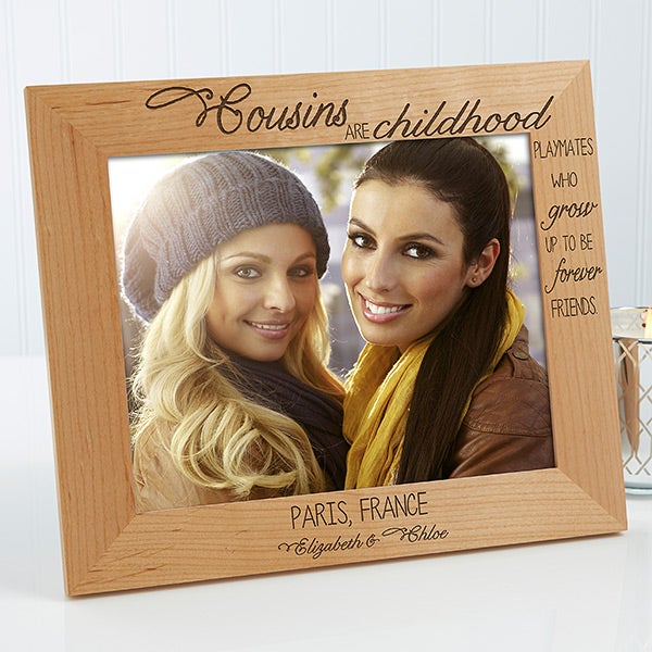 Personalized Picture Frames for Cousins 8x10
