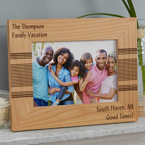 Personalized 4x6 Horizontal Wood Picture Frames - Simplicity